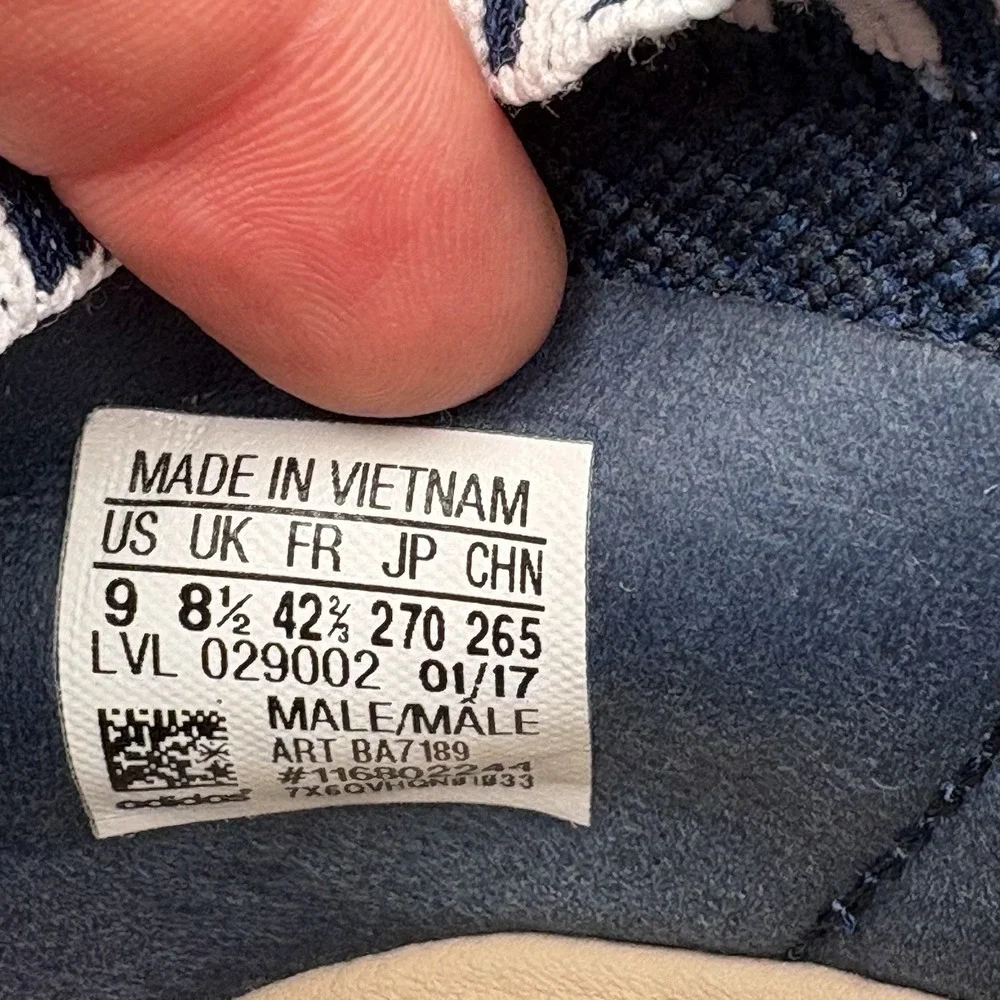 adidas item specifics